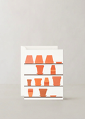 Father Rabbit Stationery | Card | Empty Pots On Shelves
