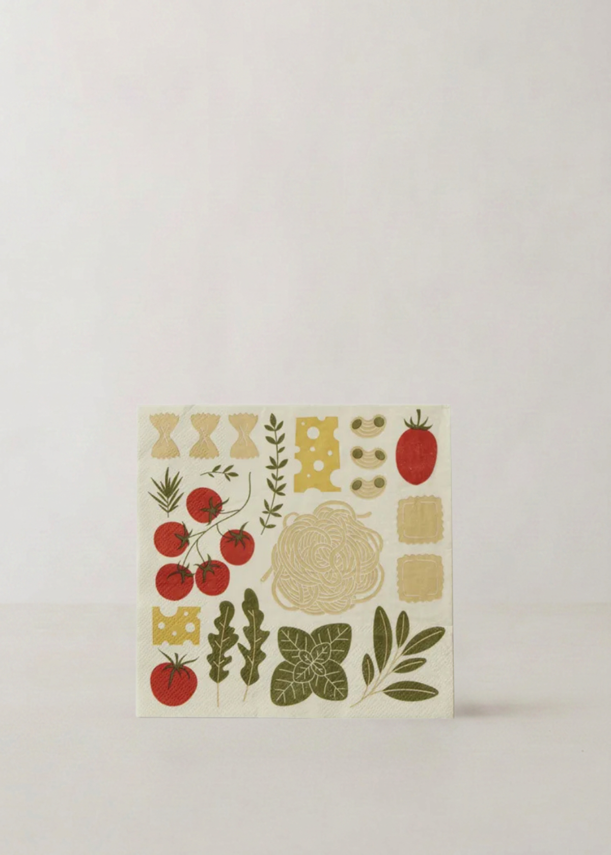 Deli 20pk Napkin | Red/Olive