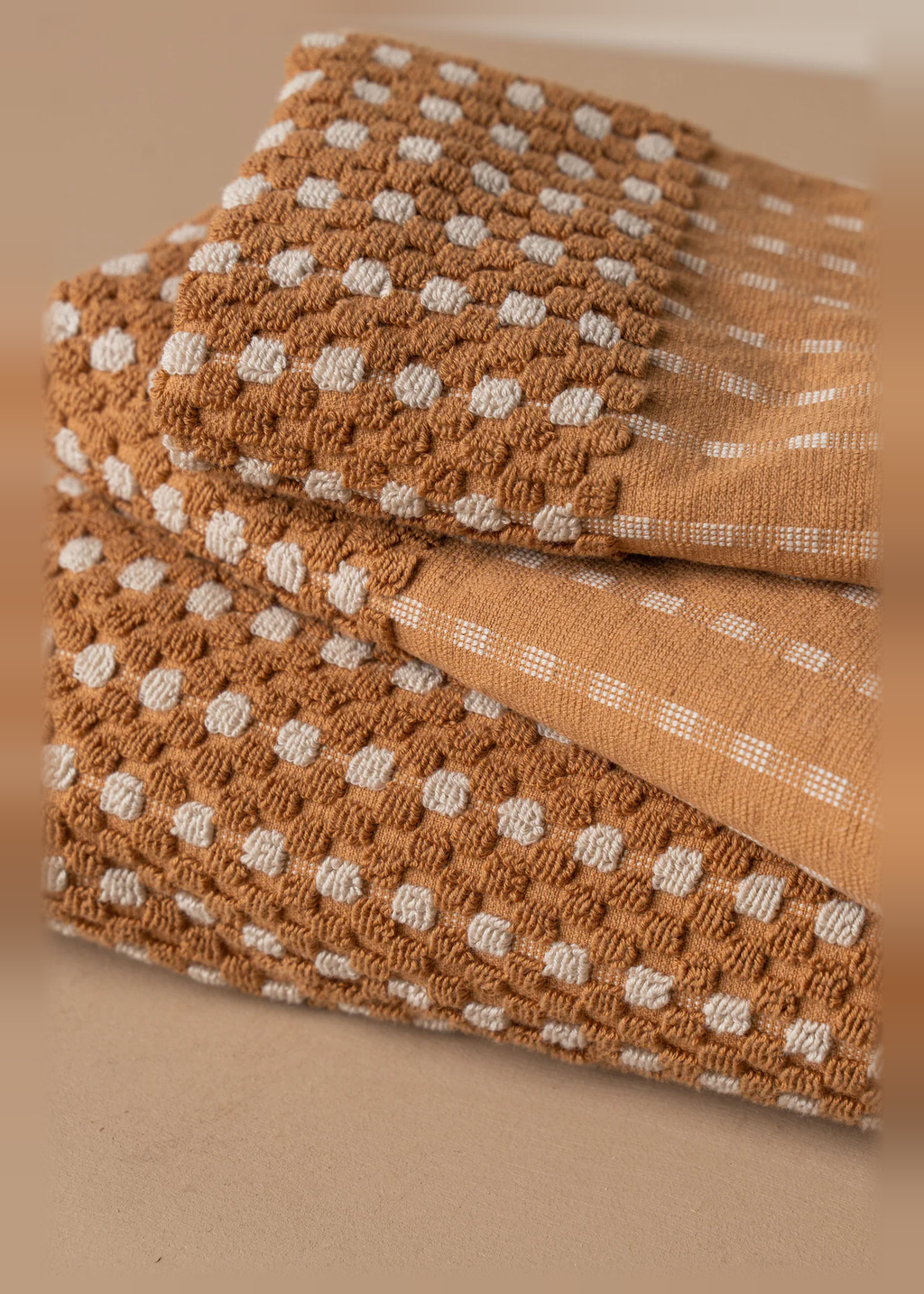 Chickpea Hand Towel | Terracotta/Stone