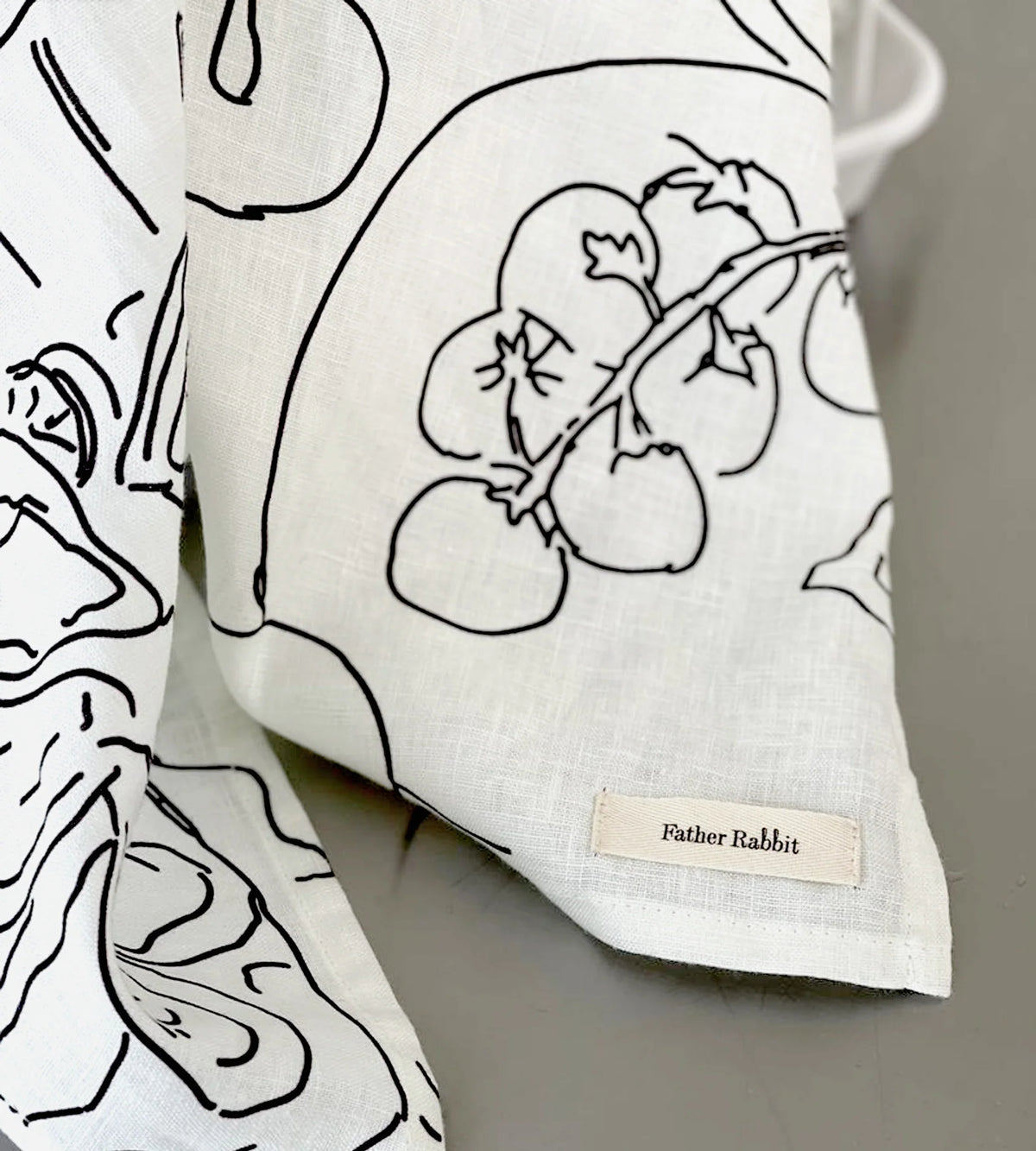 Father Rabbit Tea Towel | Lunch