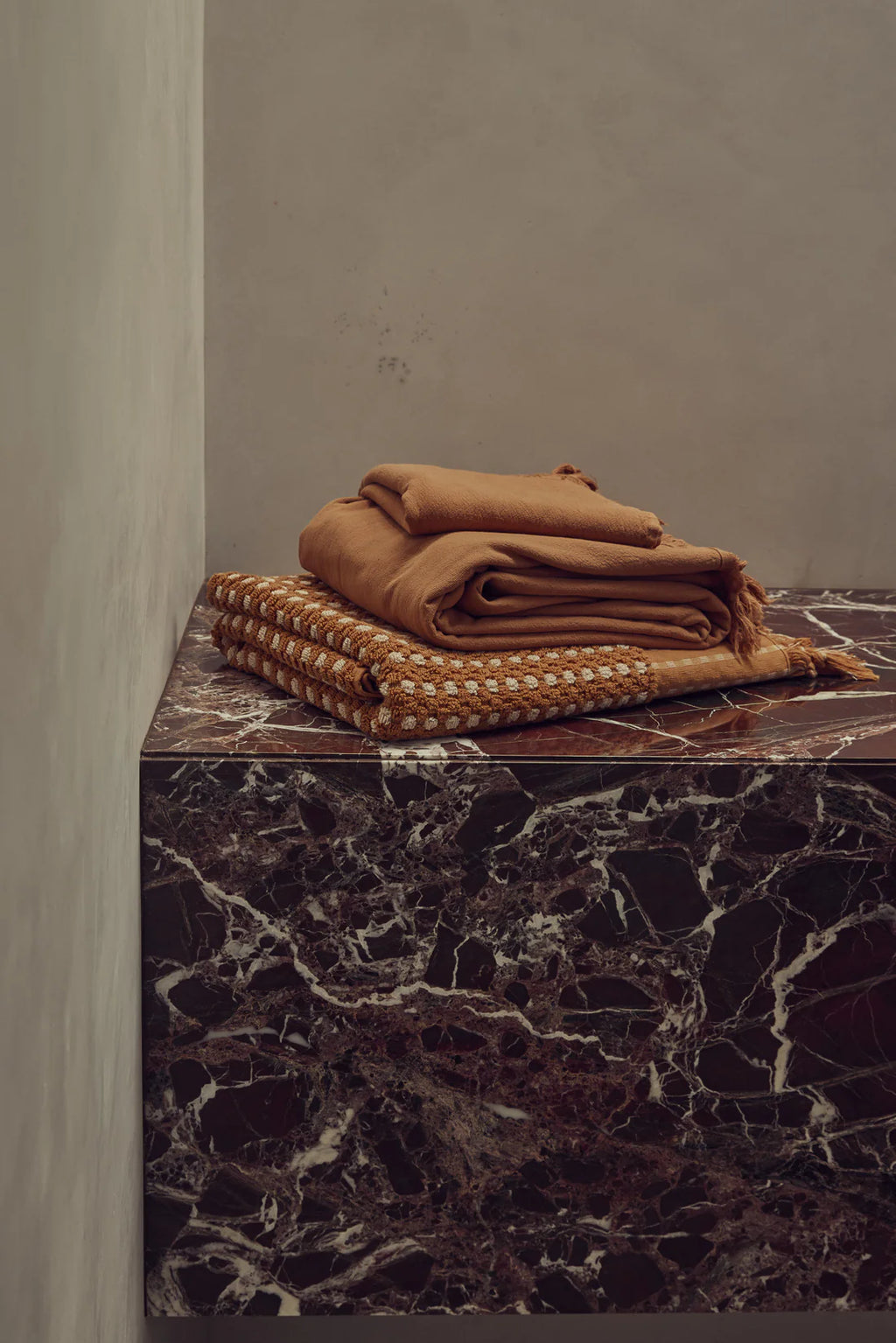 Chickpea Hand Towel | Terracotta/Stone
