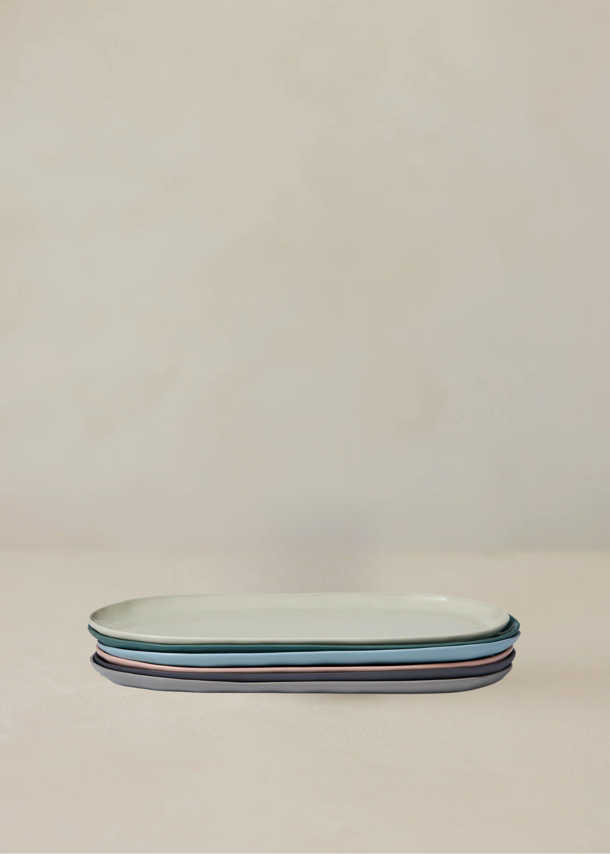 Cloud Oval Plate L | Dove Grey