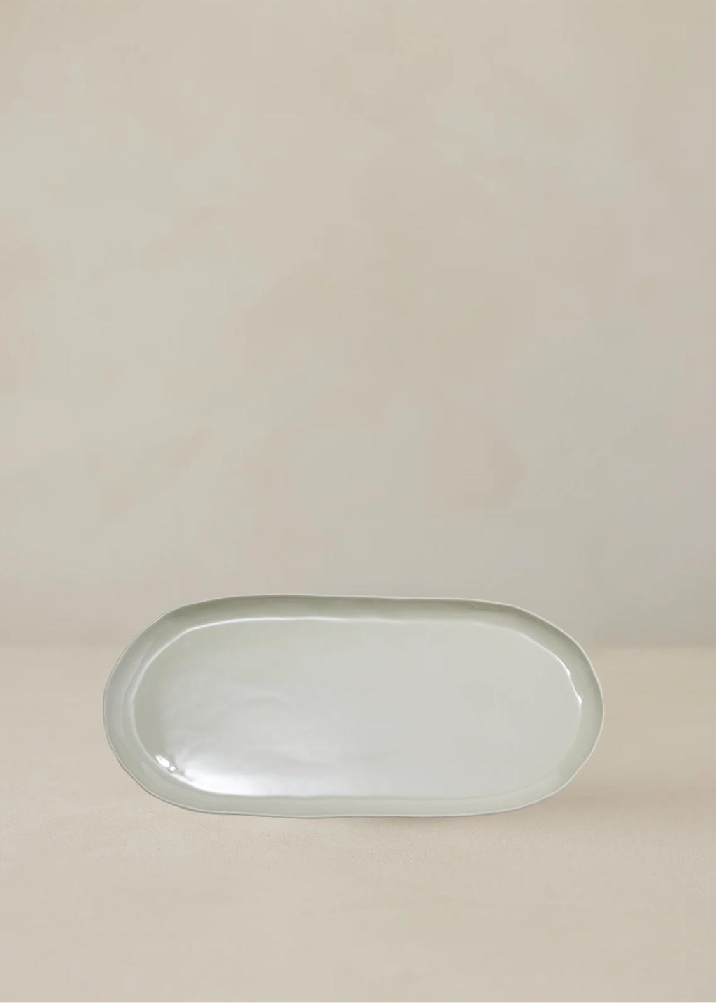 Cloud Oval Plate L | Dove Grey
