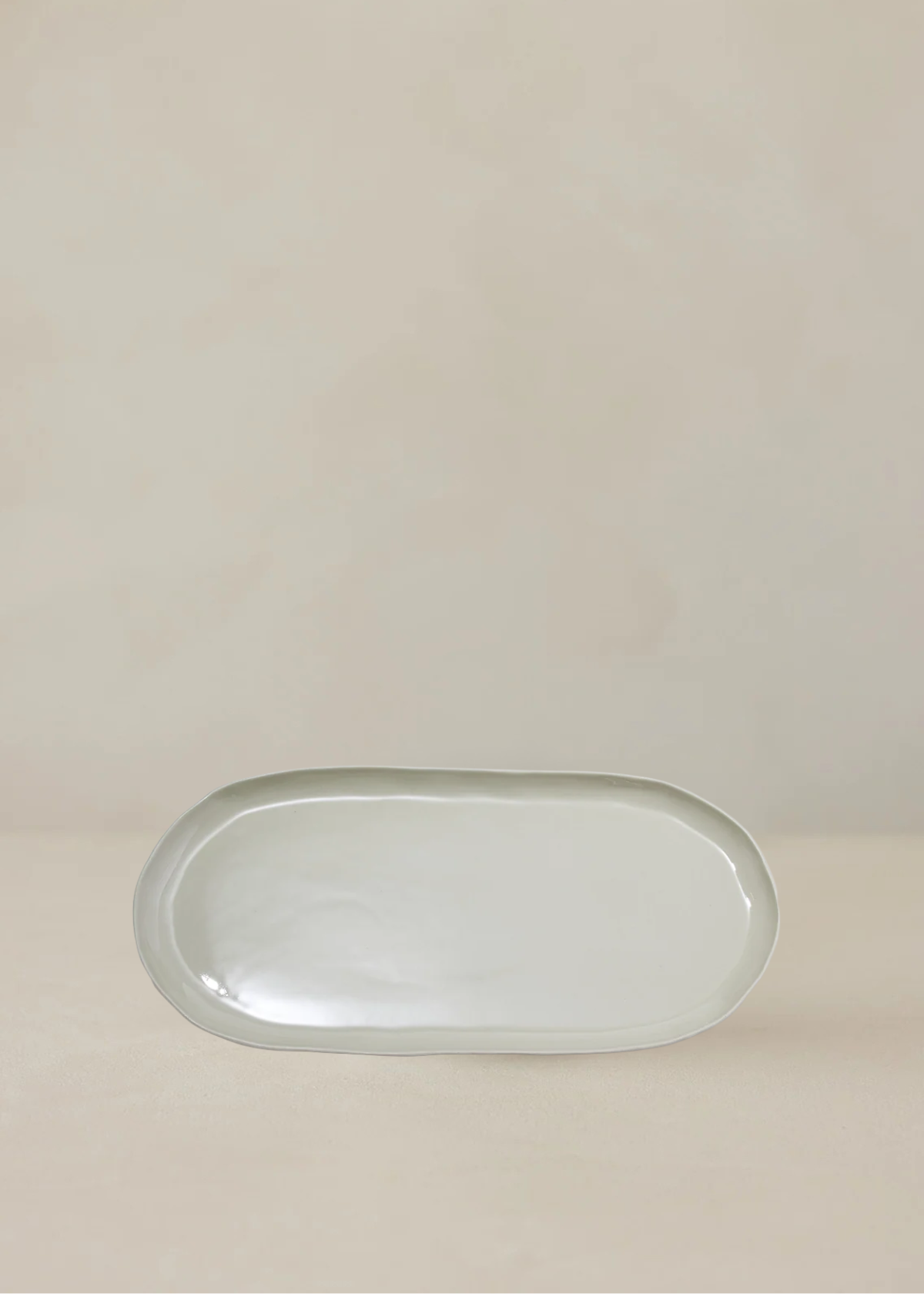 Cloud Oval Plate L | Dove Grey